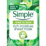 Non-Comedogenic - Sheet Masks Facial Masks Simple Kind to Skin Rich Moisture Sheet Mask 21ml