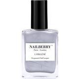 Silver Nail Polishes Nailberry L'Oxygene Oxygenated Silver Lining 15ml