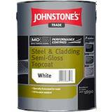 Anti-corrosion Paint Johnstone's Trade Steel & Cladding Semi-Gloss Topcoat Anti-corrosion Paint White 5L