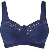 Miss Mary Broderie Anglais Non-Wired Bra - Dark Blue
