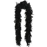 Feathers & Boa Accessories Fancy Dress Smiffys Black Deluxe Feather Boa 180cm