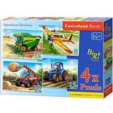 Castorland Agricultural Machines 4 in Box 55 Pieces