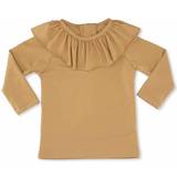 Polyester UV Shirts Children's Clothing Konges Sløjd Soleil Girls UV LS Tee - Mustard