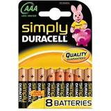 Batteries - Remote Controller Battery Batteries & Chargers Duracell AAA Simply Compatible 8-pack