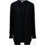 Nylon Cardigans Vila Basic Knitted Cardigan - Black/Black