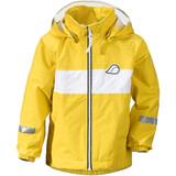 Removable Hood Shell Outerwear Didriksons Kalix Kid's Jacket - Yellow (502359-050)