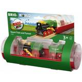 Plastic Train BRIO Steam Train & Tunnel 33892