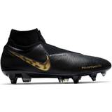 Gold Football Shoes Nike Phantom Vision Elite Dynamic Fit Anti-Clog SG-PRO M - Black/Metallic Vivid Gold