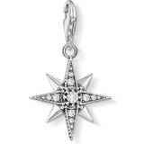 Jewellery on sale Thomas Sabo Charm Club Royalty Star Charm Pendant - Silver/White