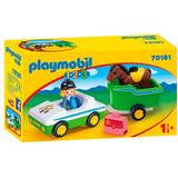 Animals Cars Playmobil Car with Horse Trailer 70181