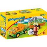 Playmobil zoo Playmobil Zoo Vehicle with Rhinoceros 70182