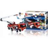 Fire Fighters Construction Kits Sluban Telescopic Platform with Helicopter M38-B0627