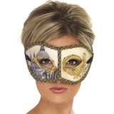 Around the World Eye Masks Fancy Dress Smiffys Venetian Colombina Venice Mask