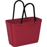 Bags Hinza Shopping Bag Small (Green Plastic) - Maroon
