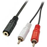 RCA Cables - Round Lindy 2RCA-3.5mm M-F 0.2m