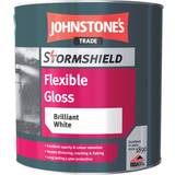 Johnstone's Trade Stormshield Flexible Gloss Wood Paint Brilliant White 2.5L