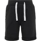 Name It Kid's Cotton Sweat Shorts - Black/Black (13161730)
