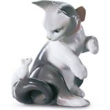 Lladro Cat and Mouse Figurine 8cm