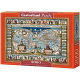 Castorland Map of The World 1639 2000 Pieces