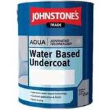 Johnstone's Trade Grey Paint Johnstone's Trade Aqua Water Based Undercoat Wood Paint Grey 1L