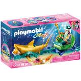 Oceans Play Set Playmobil King of the Sea with Shark Carriage 70097