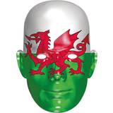 Grey Facemasks Fancy Dress Rubies Wales Flag Mask