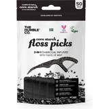 Flosser Picks The Humble Co. Natural Humble Floss Picks Charcoal 50-pack