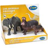Elephant Figurines Papo Display Box Wild Animals 2 80001