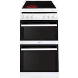 50cm - Electric Ovens Ceramic Cookers Amica AFC5100WH White