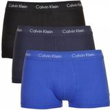 Calvin Klein Cotton Stretch Low Rise Trunks 3-pack - Royal/Navy/Black