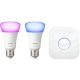 Philips Hue White and Color LED Lamps 10W E27 2-pack Starter Kit
