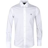 Men Shirts Polo Ralph Lauren Poplin Shirt - White