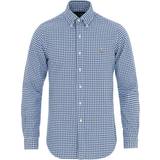 Polo Ralph Lauren Men Shirts Polo Ralph Lauren Custom Fit Oxford Gingham Shirt - Blue/White