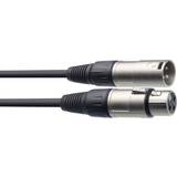 Black - XLR Cables Stagg XLR-XLR M-F 10m