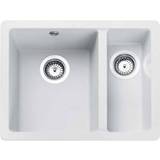 White 1.5 bowl granite sink Rangemaster Paragon (PAR3115CW)