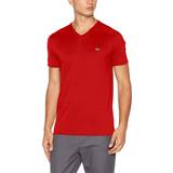 Lacoste V-neck Pima Cotton Jersey T-shirt - Red