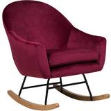 Pink Rocking Chairs Beliani Oxie Rocking Chair 90cm