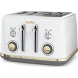 Breville White Toasters Breville Mostra 4 Slot