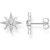 Thomas Sabo Stud Earrings Jewellery Thomas Sabo Star Ear Studs - Silver/Transparent