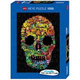 Heye Classic Jigsaw Puzzles on sale Heye Doodle Skull 1000 Pieces