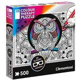 Clementoni 3D-Jigsaw Puzzles Clementoni 3D Colour Therapy Owl 500 Pieces