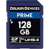 Delkin Prime SDXC Class 10 UHS-II U3 V60 300/100MB/s 128GB
