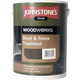 Johnstone's Trade Wood Paints Johnstone's Trade Woodworks Shed & Fence Treatment Wood Paint Ebony 5L