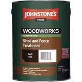 Johnstone's Trade Wood Paints Johnstone's Trade Woodworks Shed & Fence Treatment Wood Paint Oak 5L