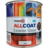 Zinsser AllCoat Exterior Gloss Wood Paint Black 1L