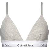 Calvin Klein Thongs Bras Calvin Klein Modern Cotton Lightly Lined Triangle Bralette - Grey Heather