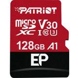 Patriot Memory Cards Patriot EP Series microSDXC Class 10 UHS-I U3 V30 A1 100/80MB/s 128GB +Adapter
