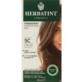 Fragrance Free Permanent Hair Dyes Herbatint Permanent Herbal Hair Colour 5C Light Ash Chestnut 150ml