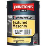 Cement Paint Johnstone's Trade Stormshield Textured Masonry Cement Paint Brilliant White 5L