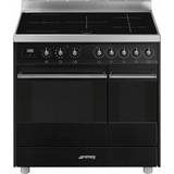 90cm - Electric Ovens Induction Cookers Smeg C92IPBL9-1 Black